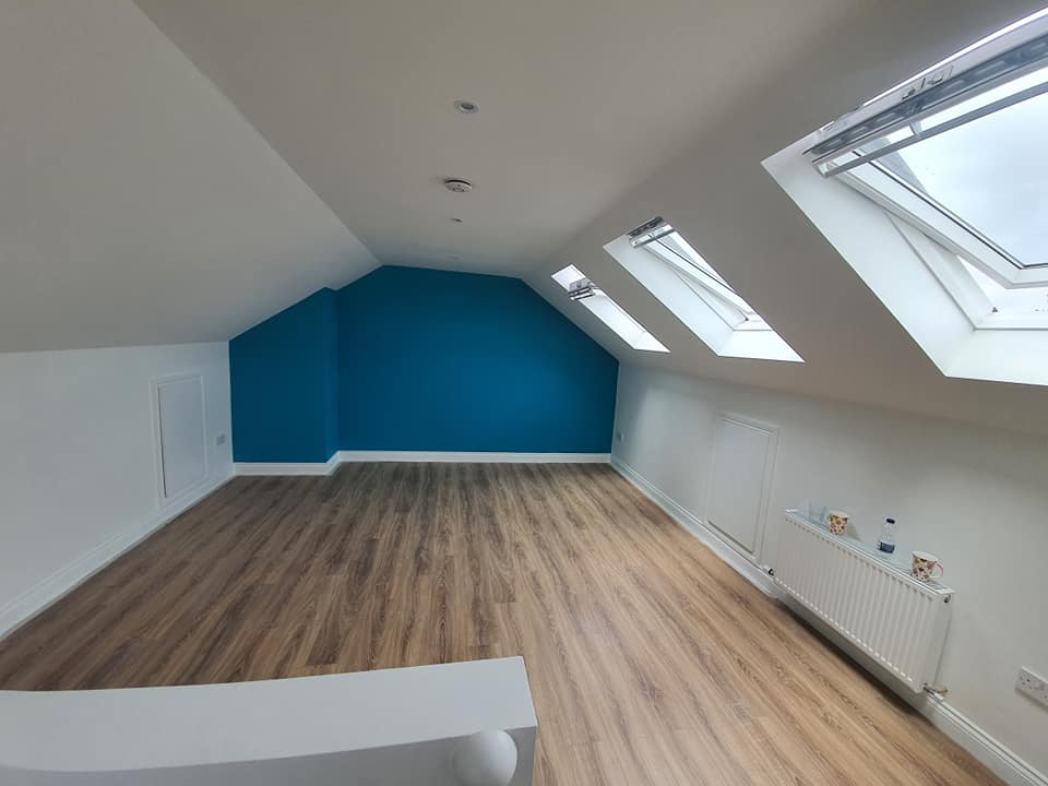 attic space feature wall